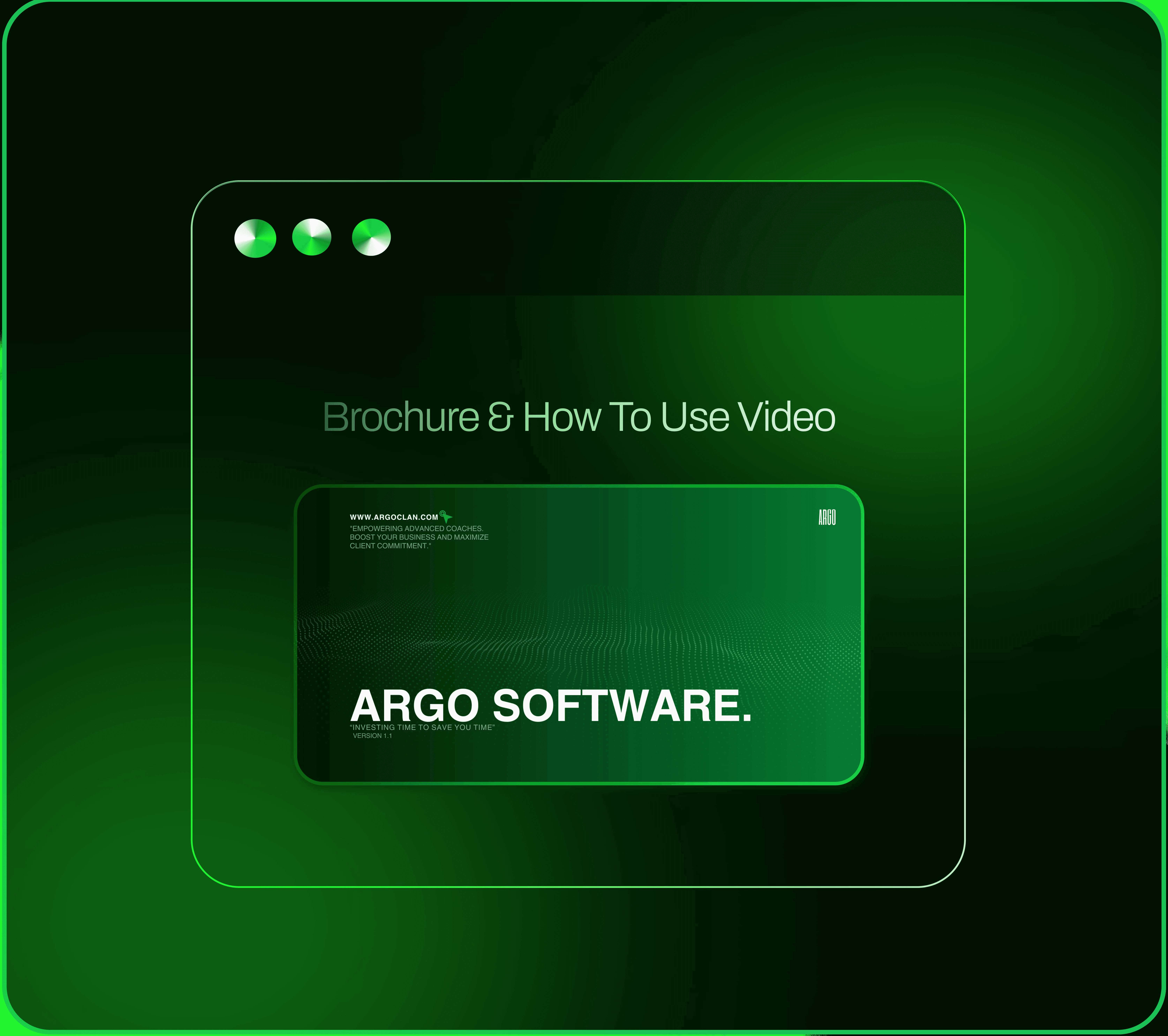 Brochure ARGO software