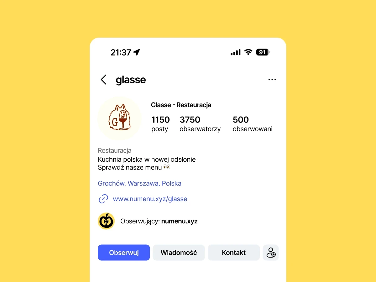 jeden link do menu wiele zastosowań