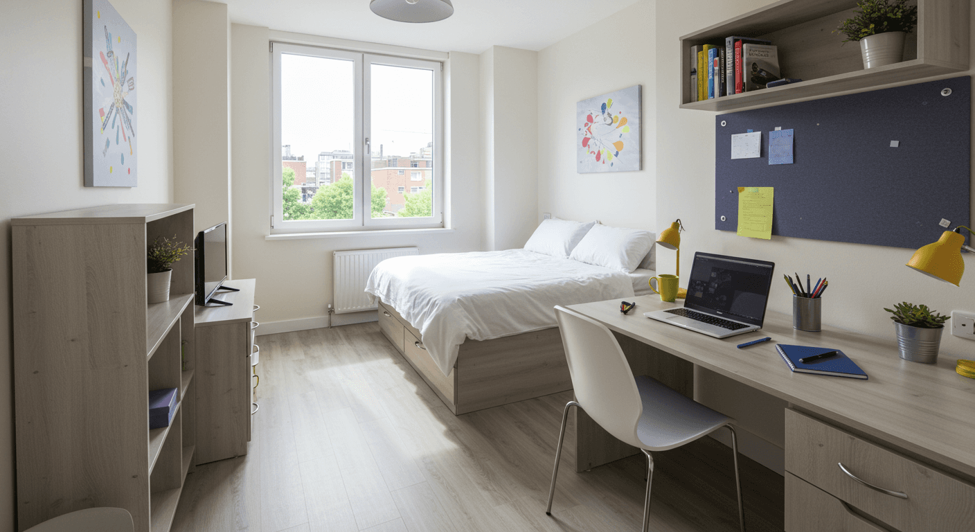 a clean student accommodation