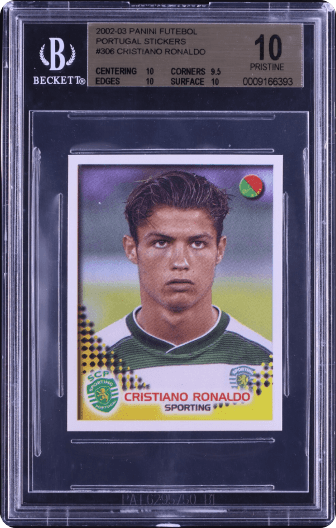 2002 Panini Futebol Portugal Stickers Cristiano Ronaldo 