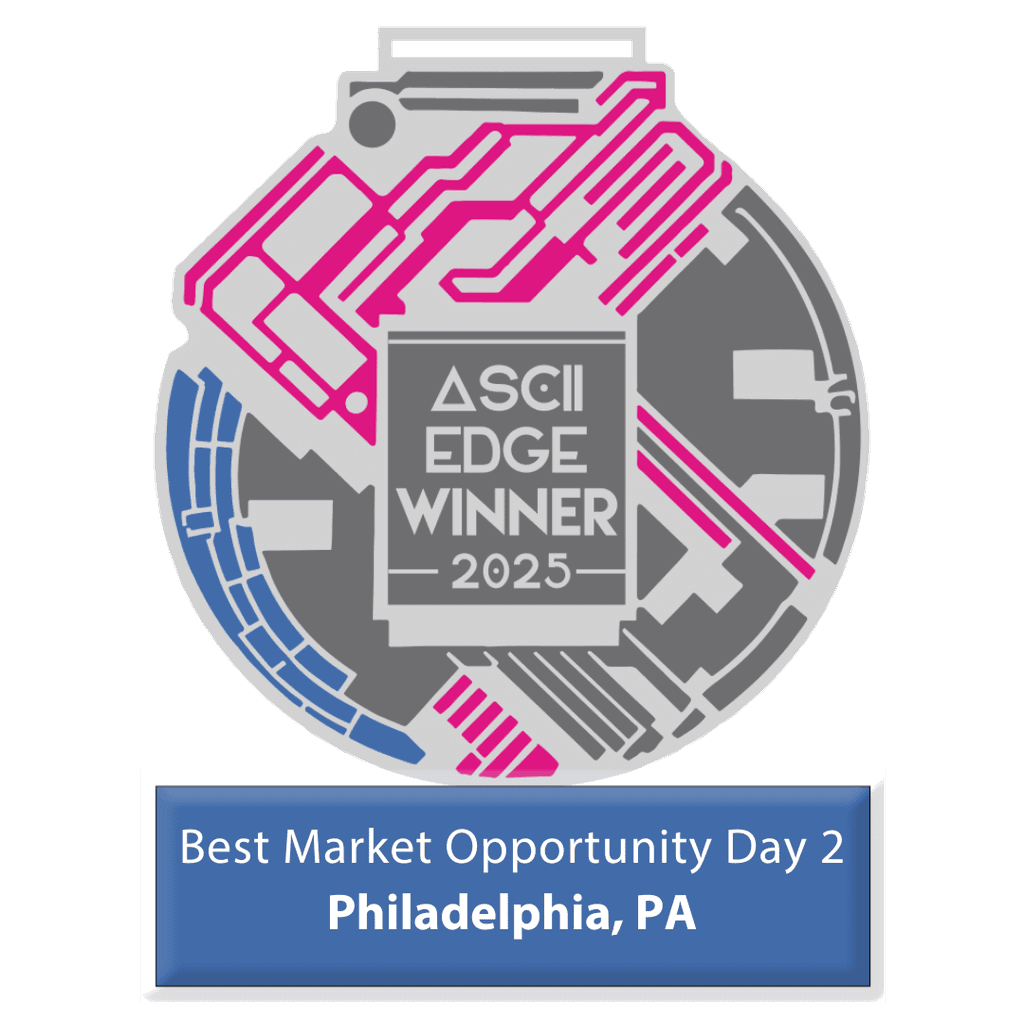 2025 ASCII Award Winner for Best Market Opportunity Day 2, Philadelphia, PA.