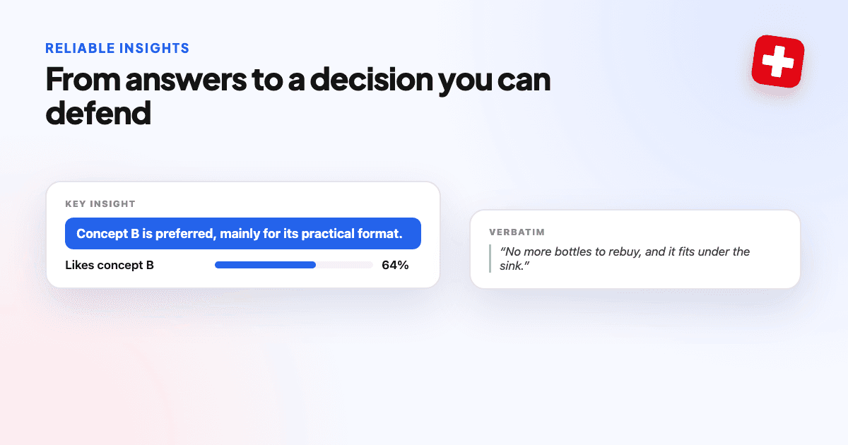 Make better decisions with reliable insights