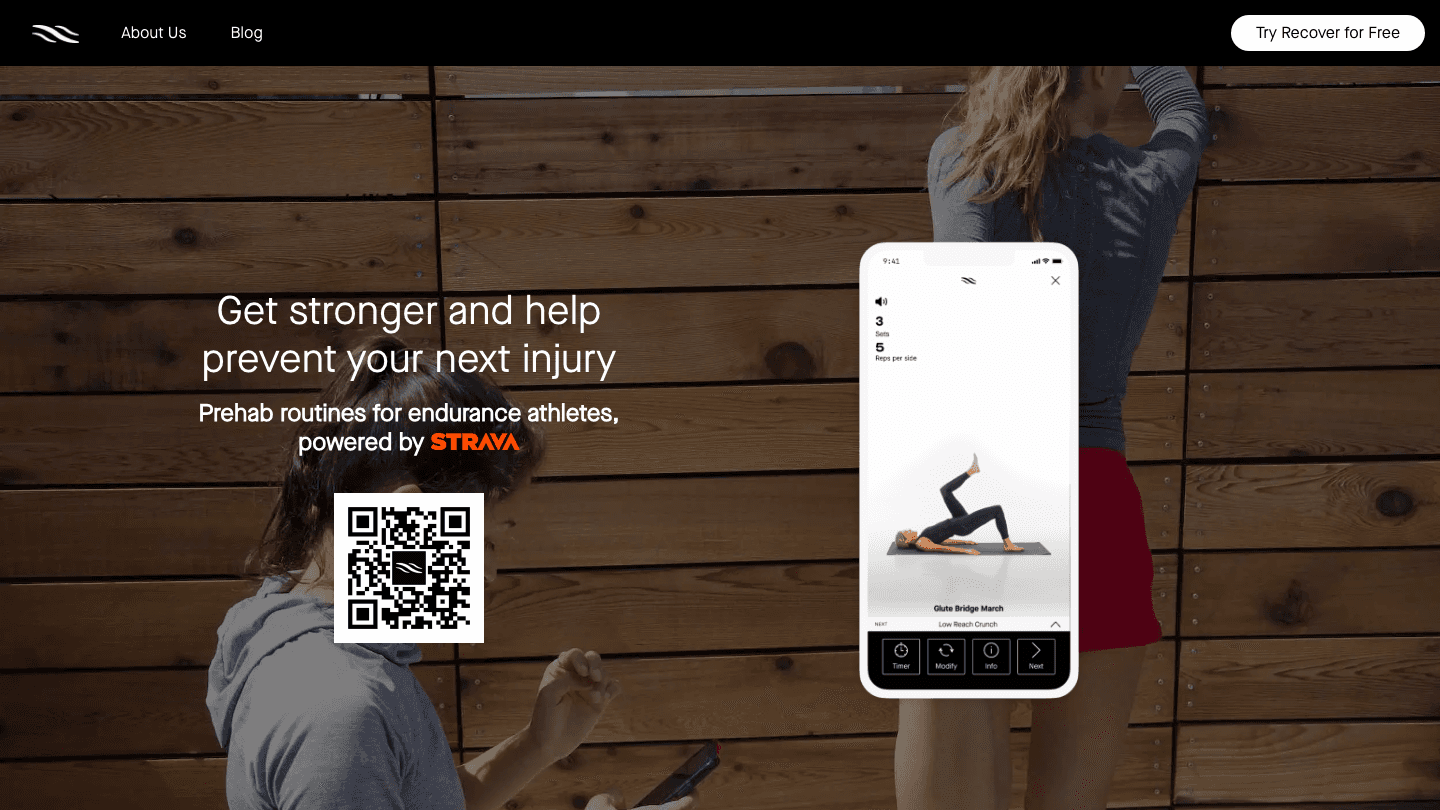 Recover Athletics prehab app