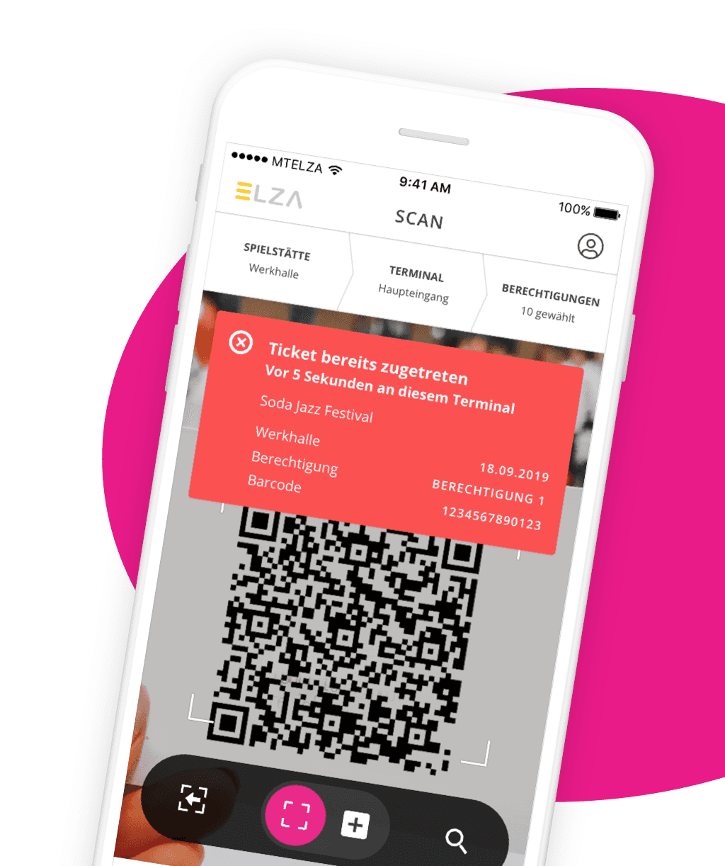 Direktes Feedback nach Scan Vorgang innerhalb der ELZA App.