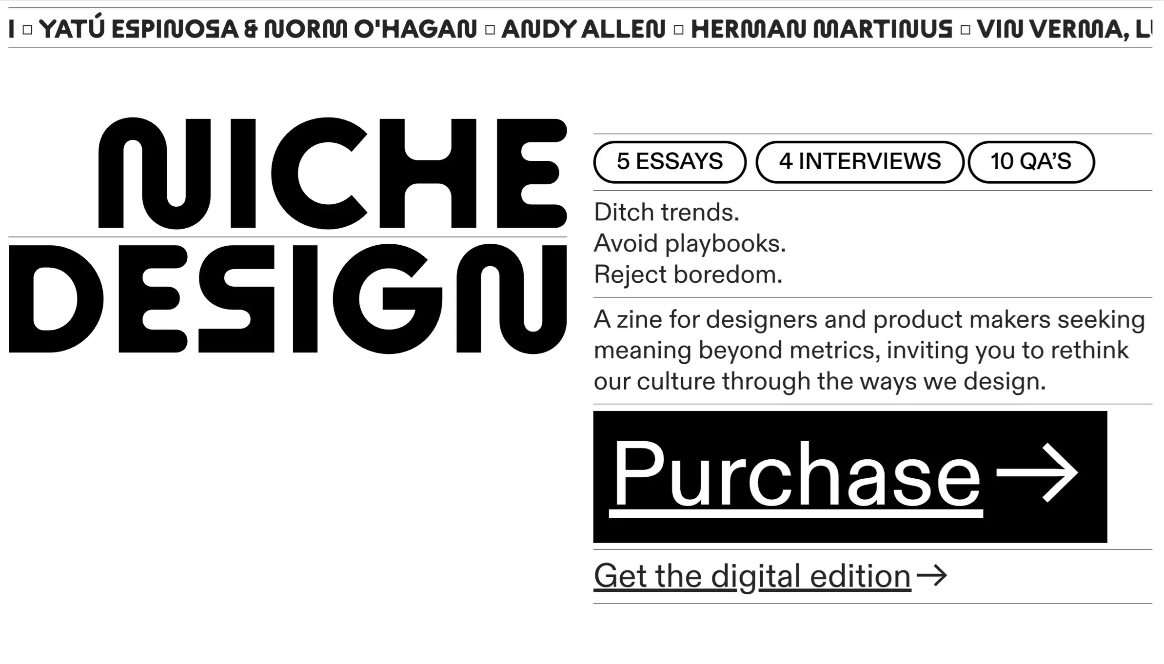 Niche design