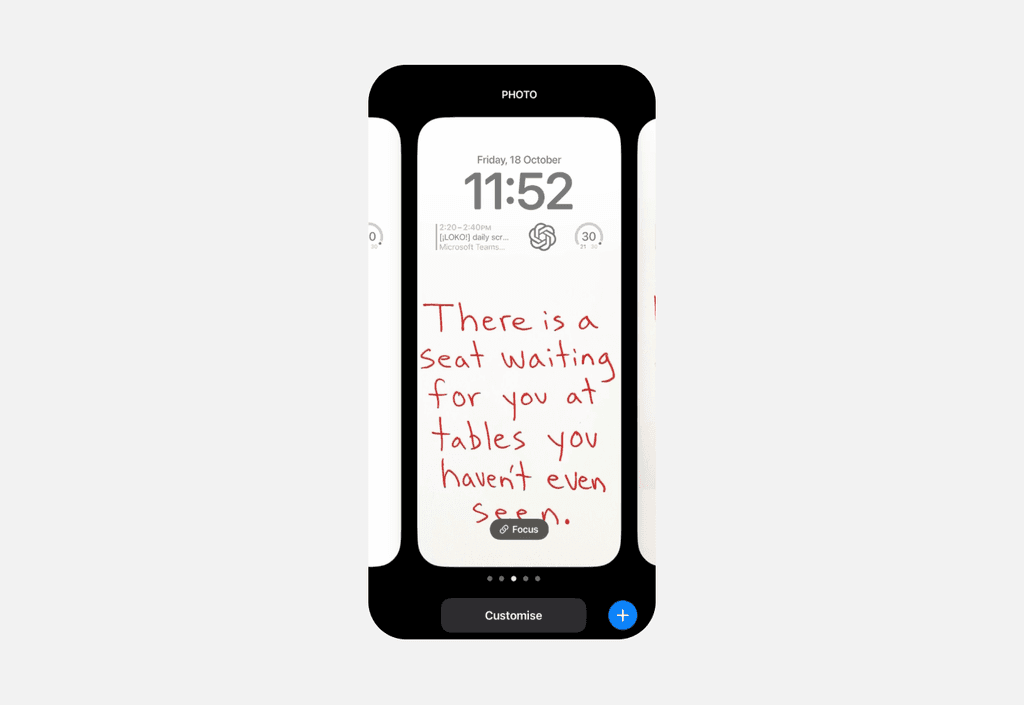 Randon UX idea for iOS: The ability to write directly on my iPhone screen