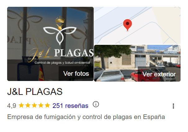 Ficha de Google de Joan Riera