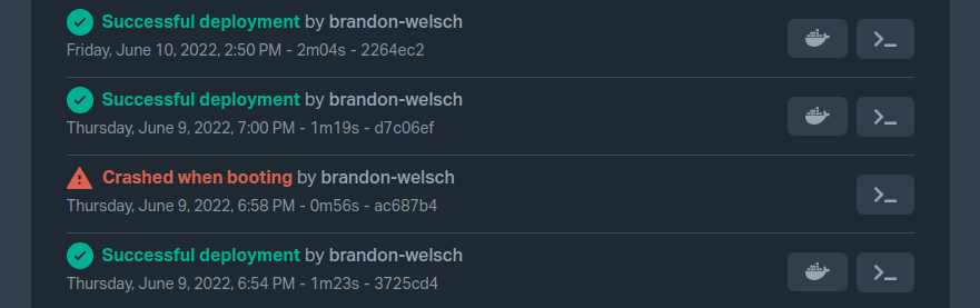 Dashboard screenshot