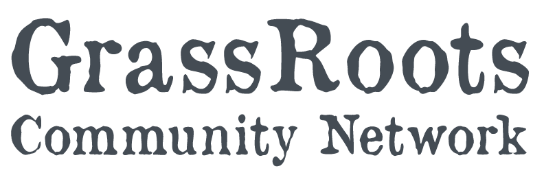 Logo for featured "Grass Roots Community Network"