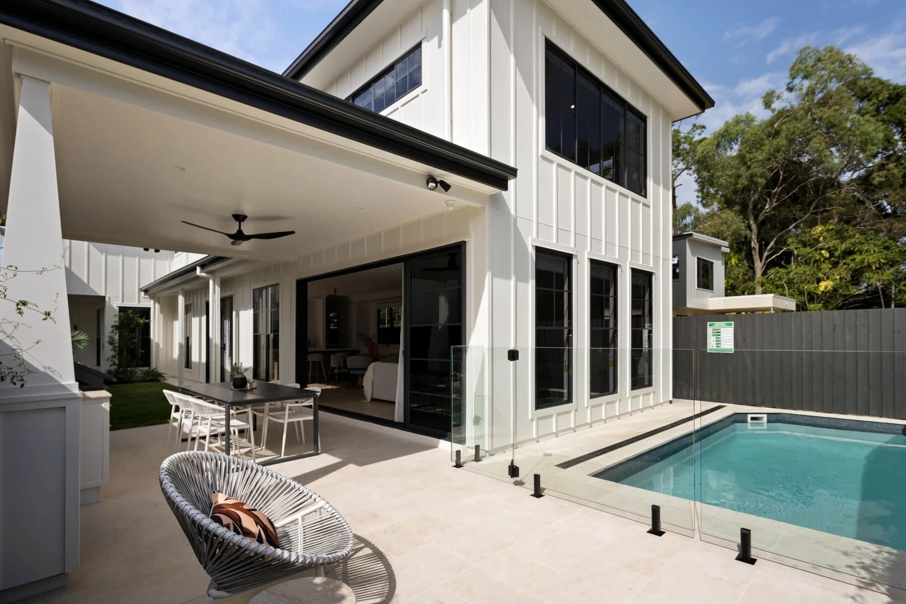 Front facade of Jacaranda House in. Brisbane