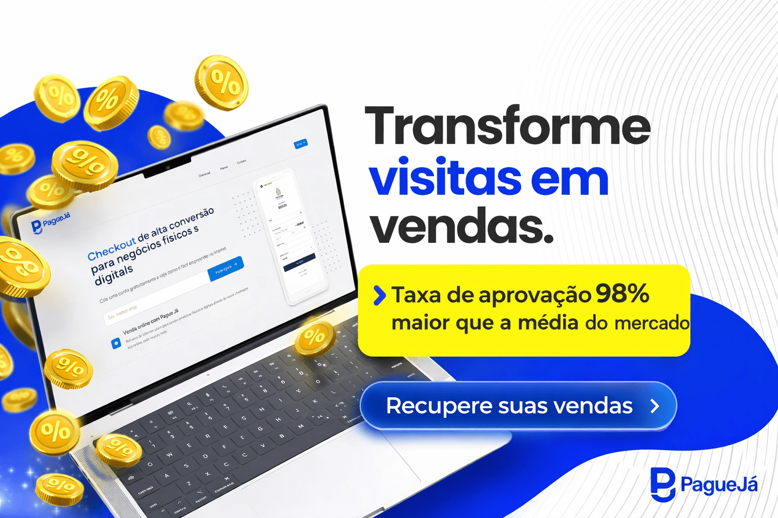 coffee, mouse, computer on a desk