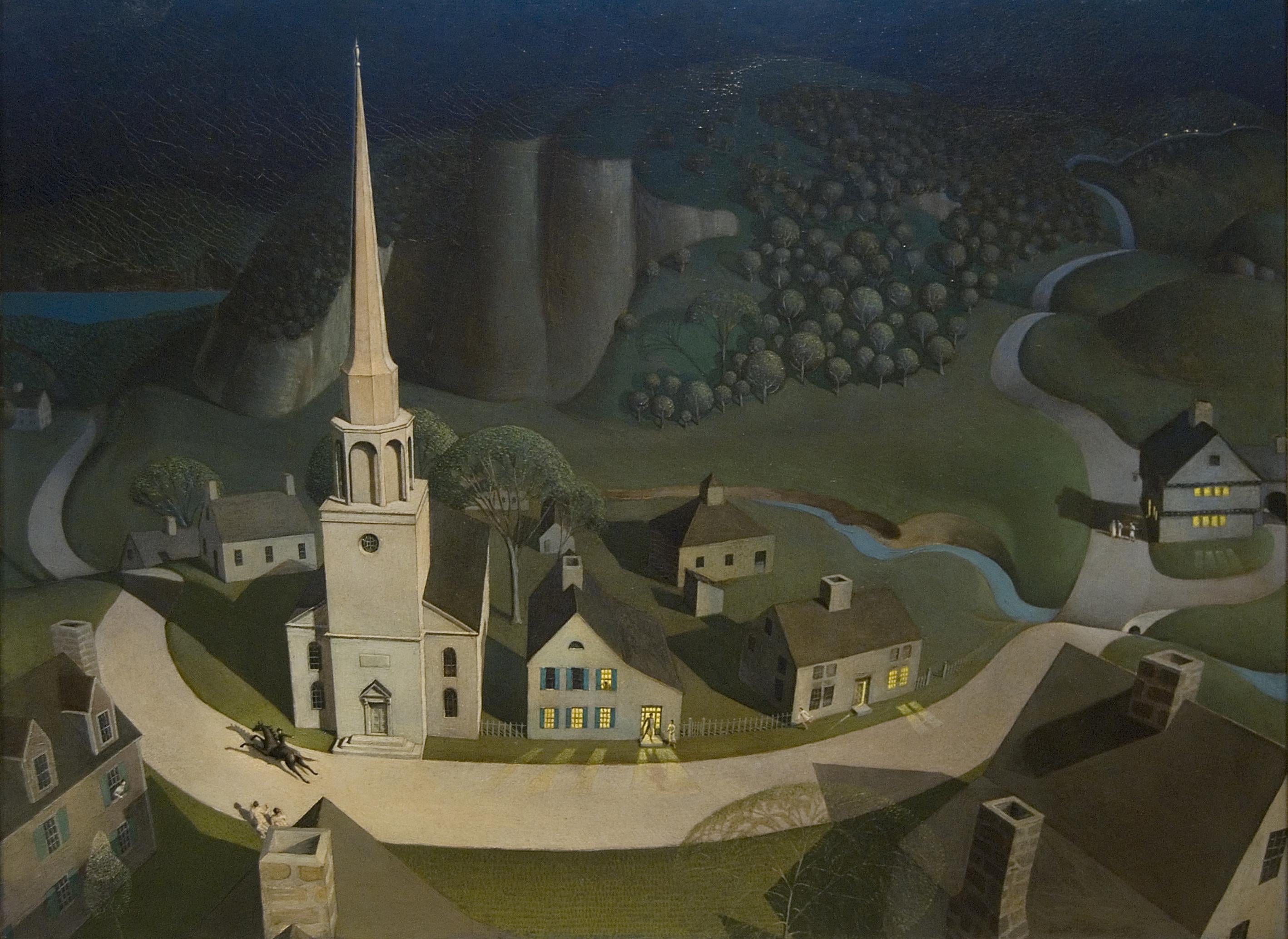 Grant Wood - The Midnight Ride of Paul Revere (1931) : r/museum