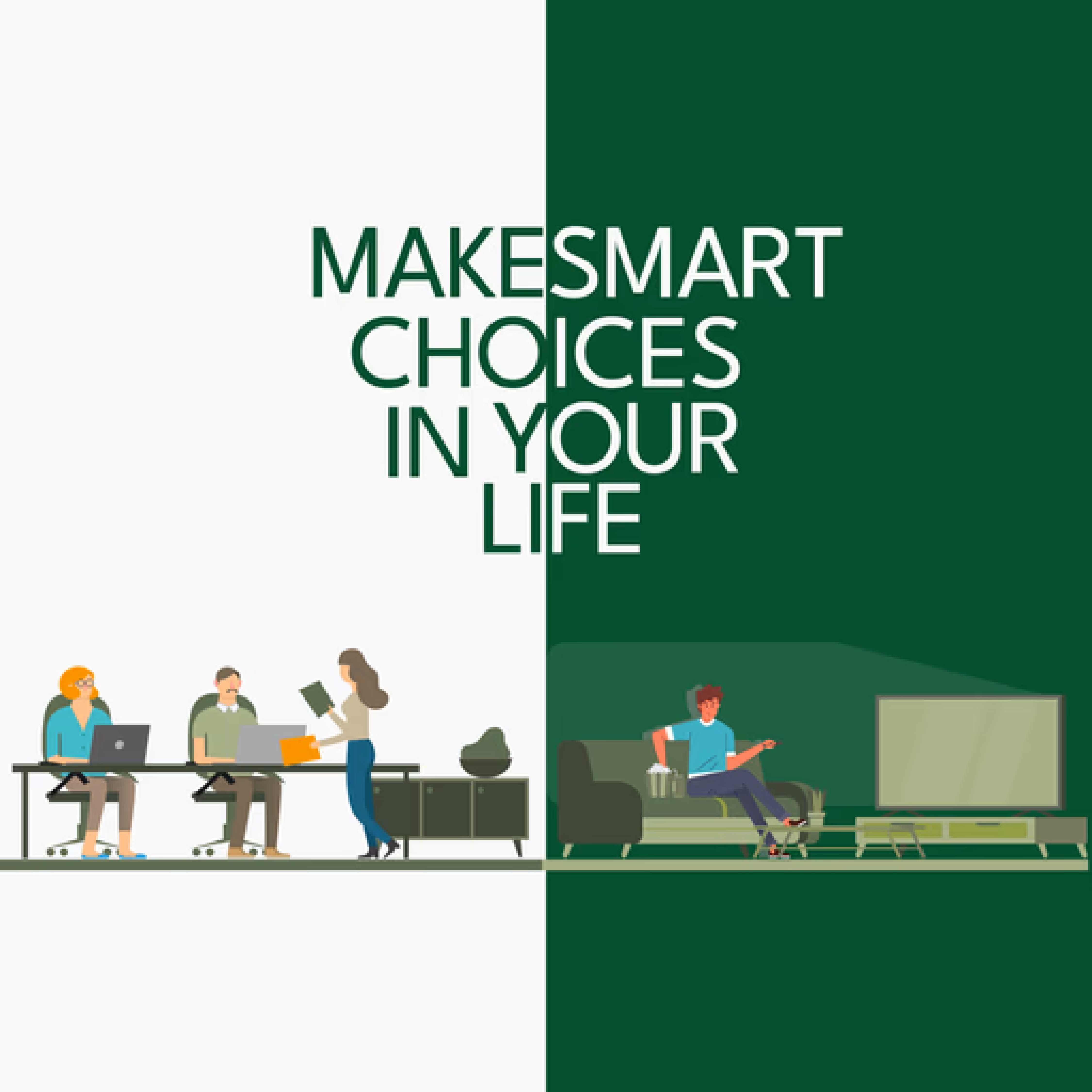 Illustration of students studying digital marketing Course and making smart career choices at Sierra Learning Academy Mangalore.