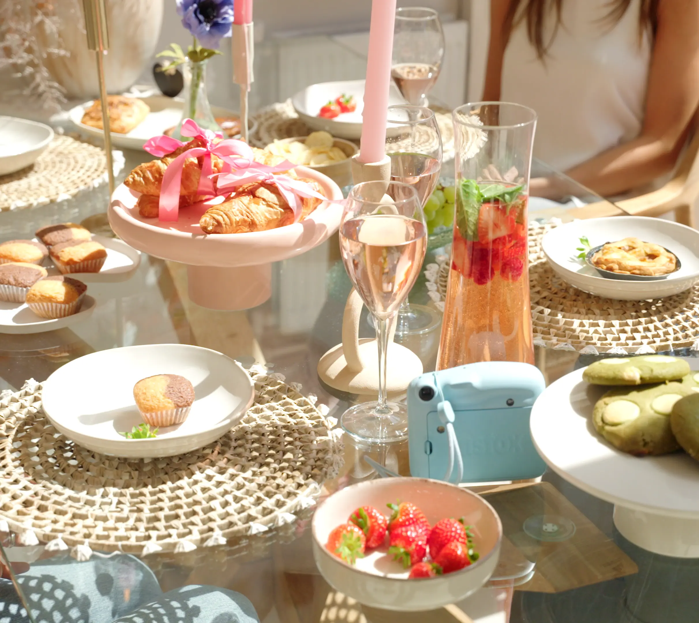 A black female model