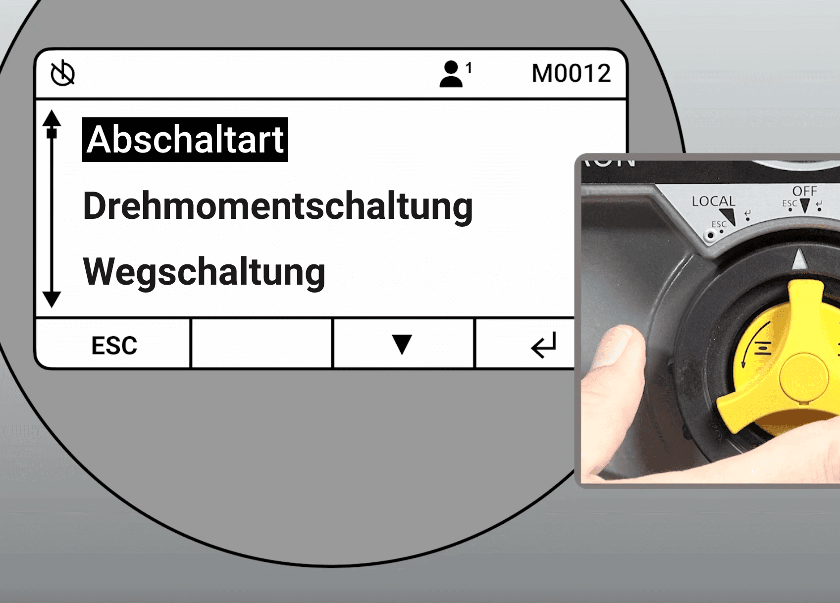 Videoszene, in der das mehrsprachige Display des TIGRONS zusehen ist.