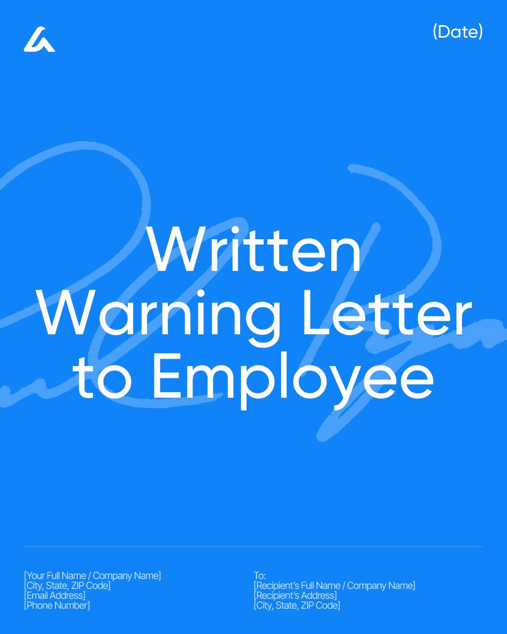 Written Warning Letter to Employee