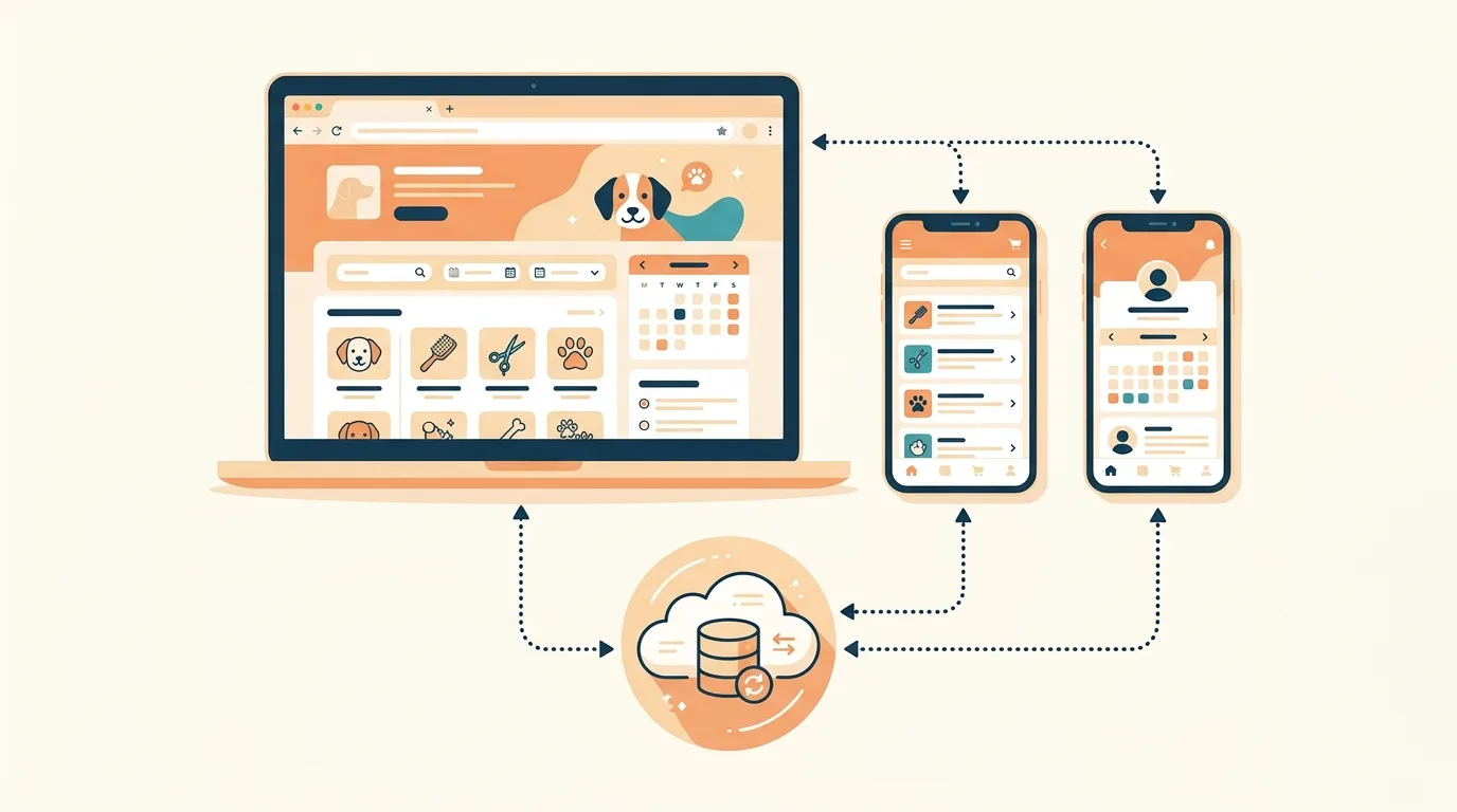 One CatDoes project turned into a website and iOS and Android apps sharing one backend