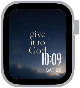 quiet devotion Apple Watch face preview 3 featuring easter and christmas.