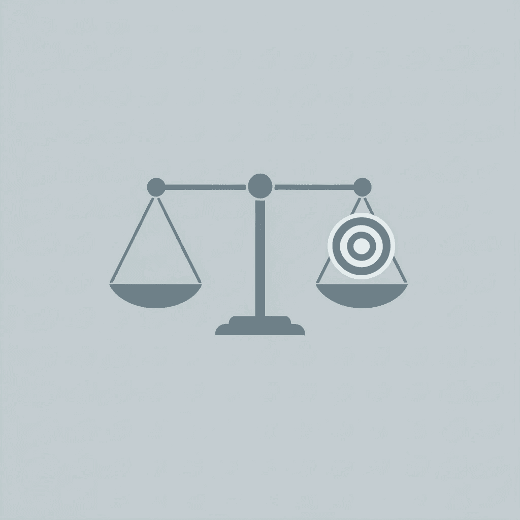 Balance scale comparing generic scholarship search on one side versus targeted matching on the other