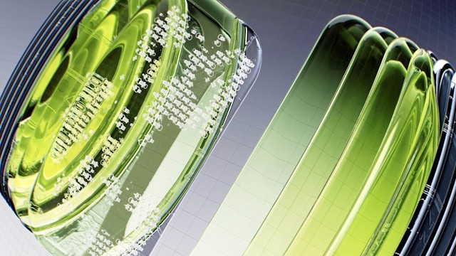 four people around a desk