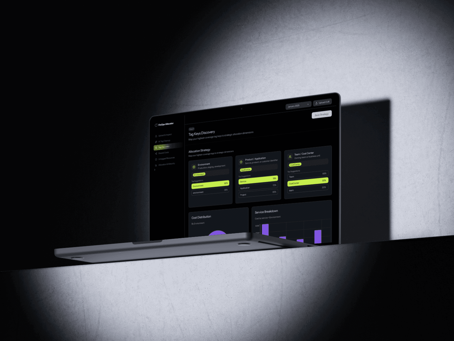 Project showcase laptop mockup