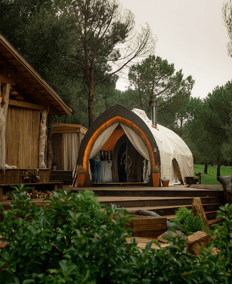 Futuristic plastic chair