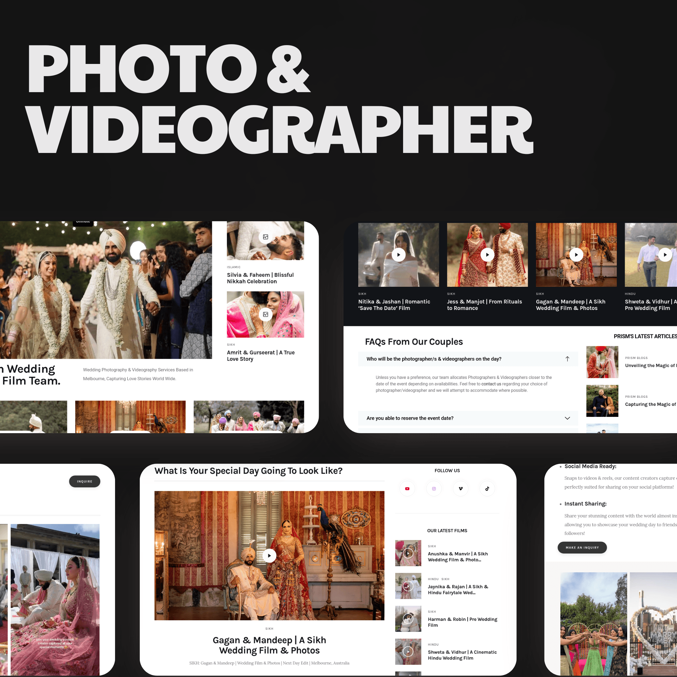 Hypex - Mockup Wedding Photographer Videographer