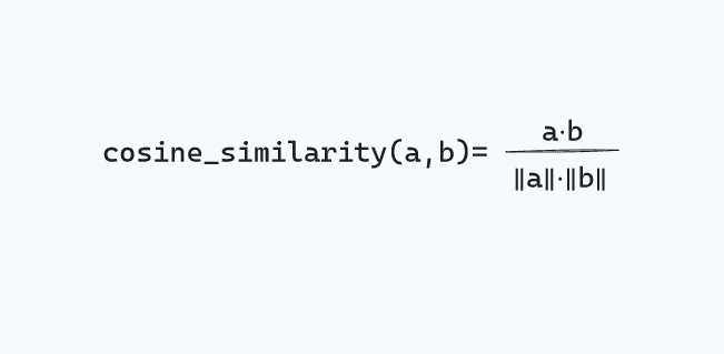 Cosine formula.