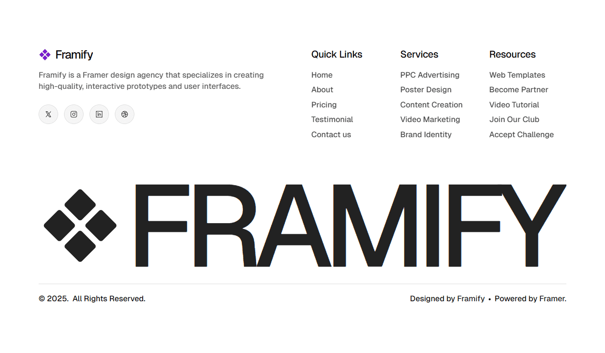 Framer Footer Component