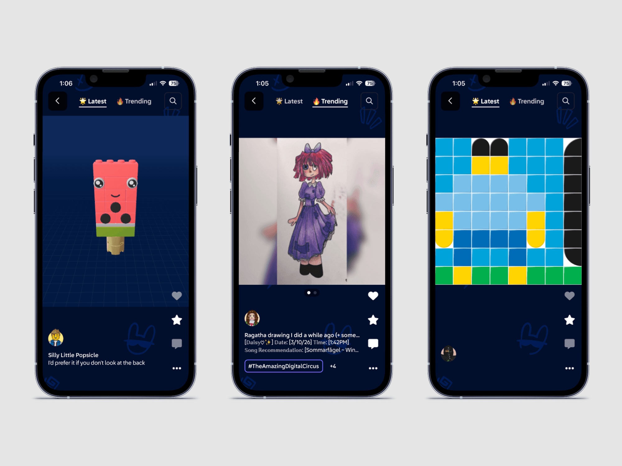 LEGO Play user created content, sketches, LEGO builds
