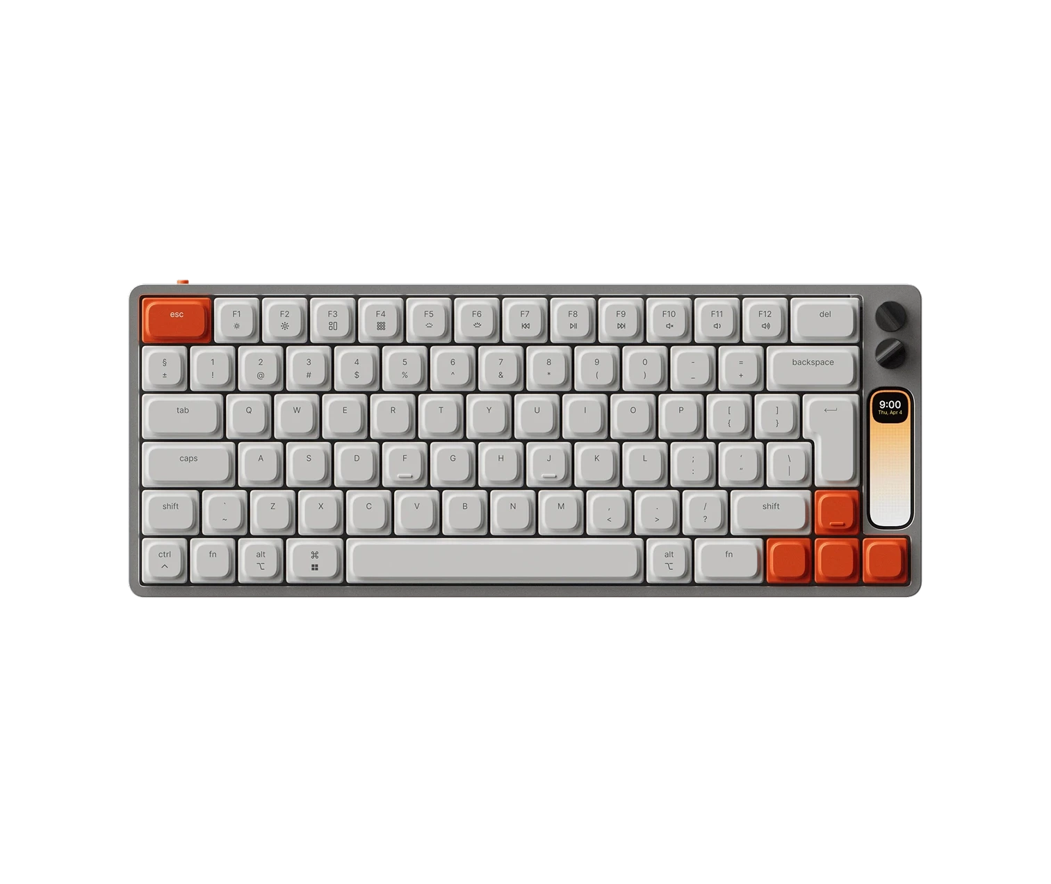 Close up of knob 1 keyboard