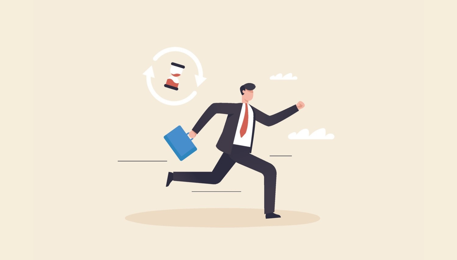 Illustration of a person surrounded by symbols like a question mark, light bulb, gears, and puzzle pieces.