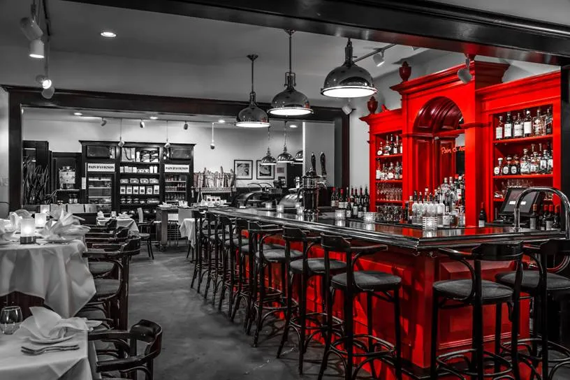 The Red Bar at Pain d'Avignon Hyannis — craft cocktails, curated wines and late evening dining