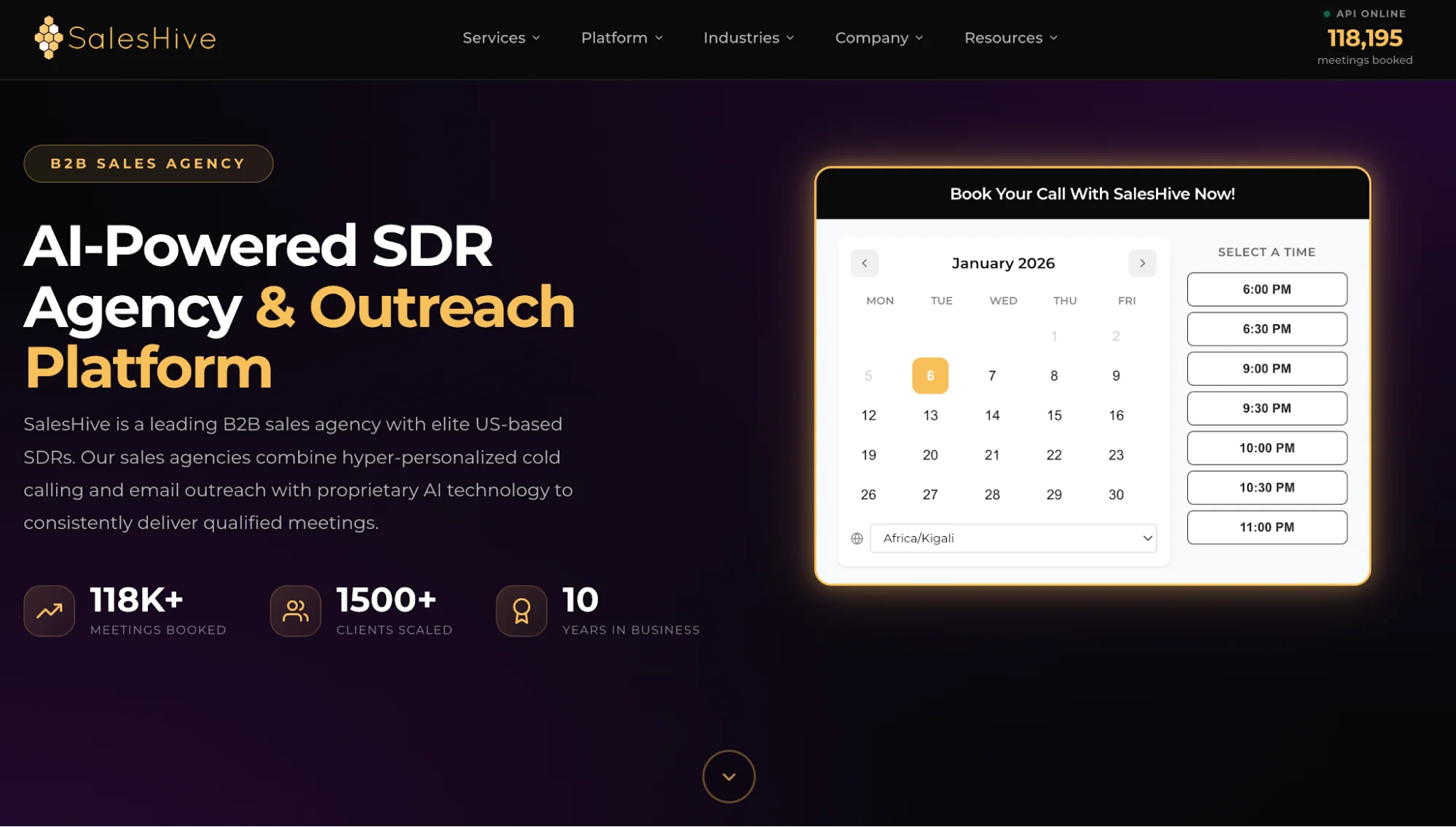 saleshive: nerdy joe competitor for SDR services