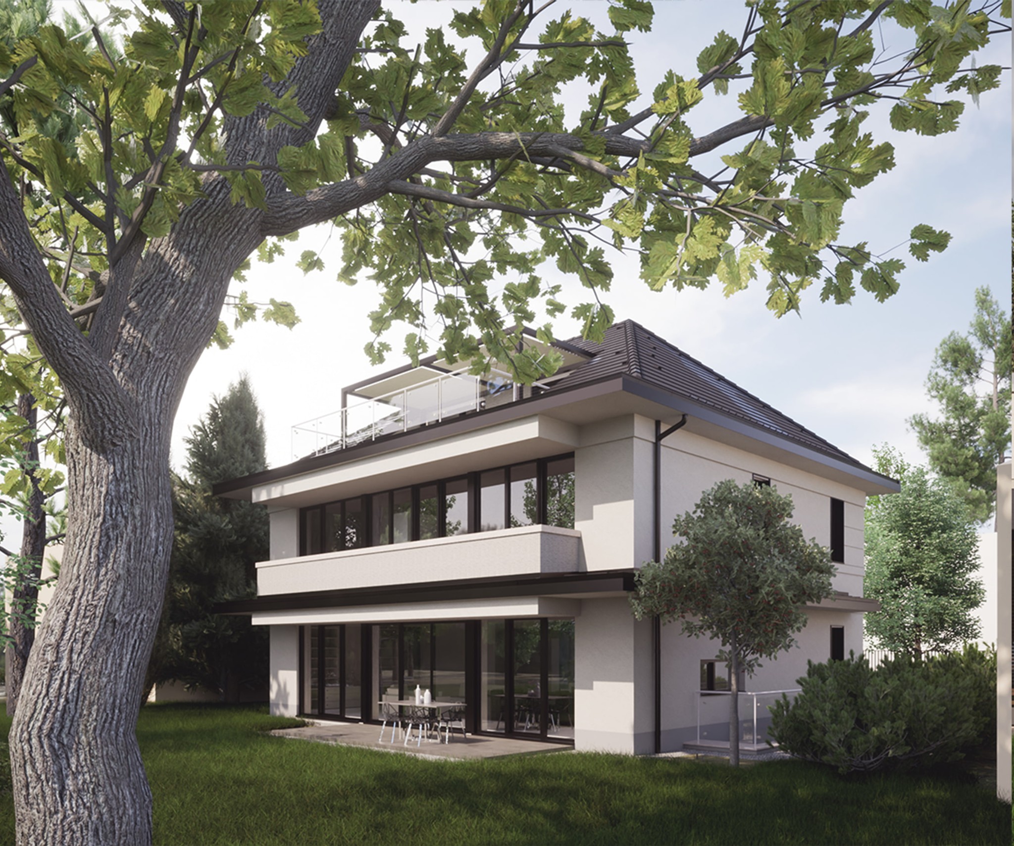 kortárs polgári villa