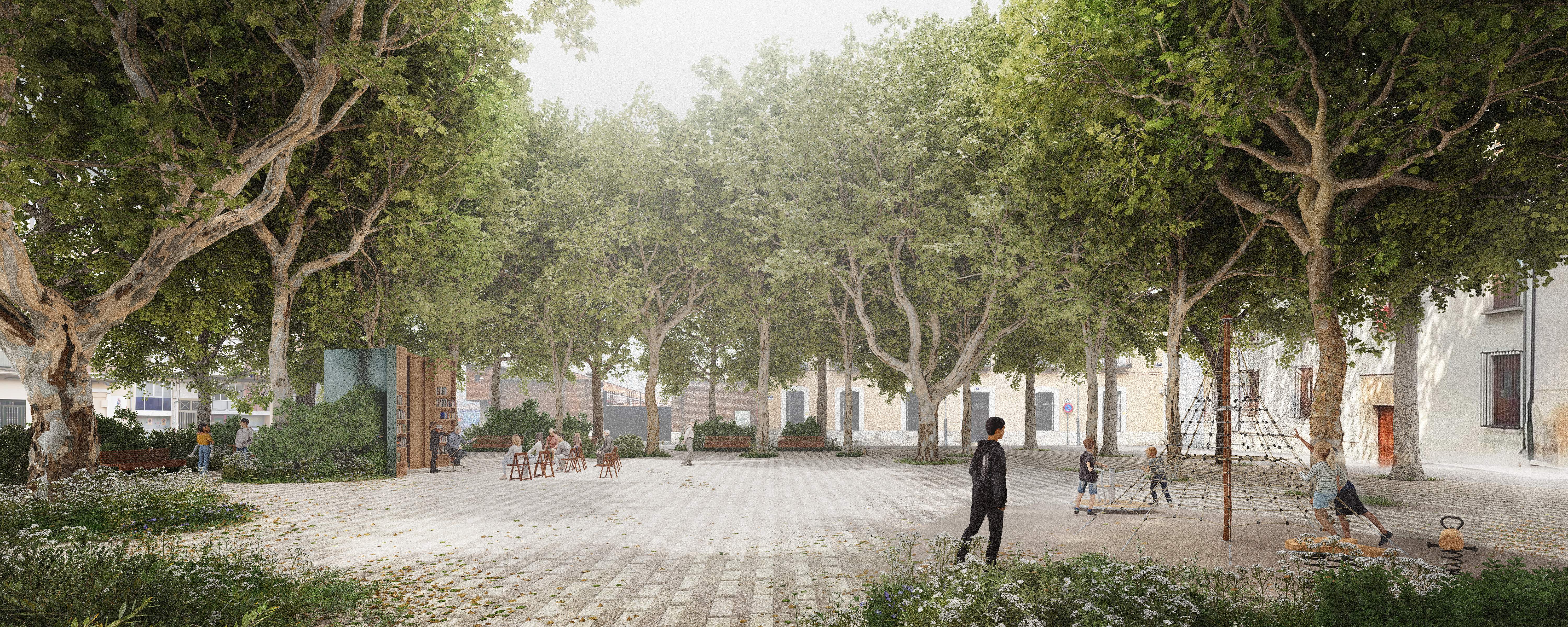 Vista del interior del claustro