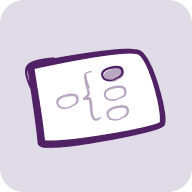 Mind map diagram icon