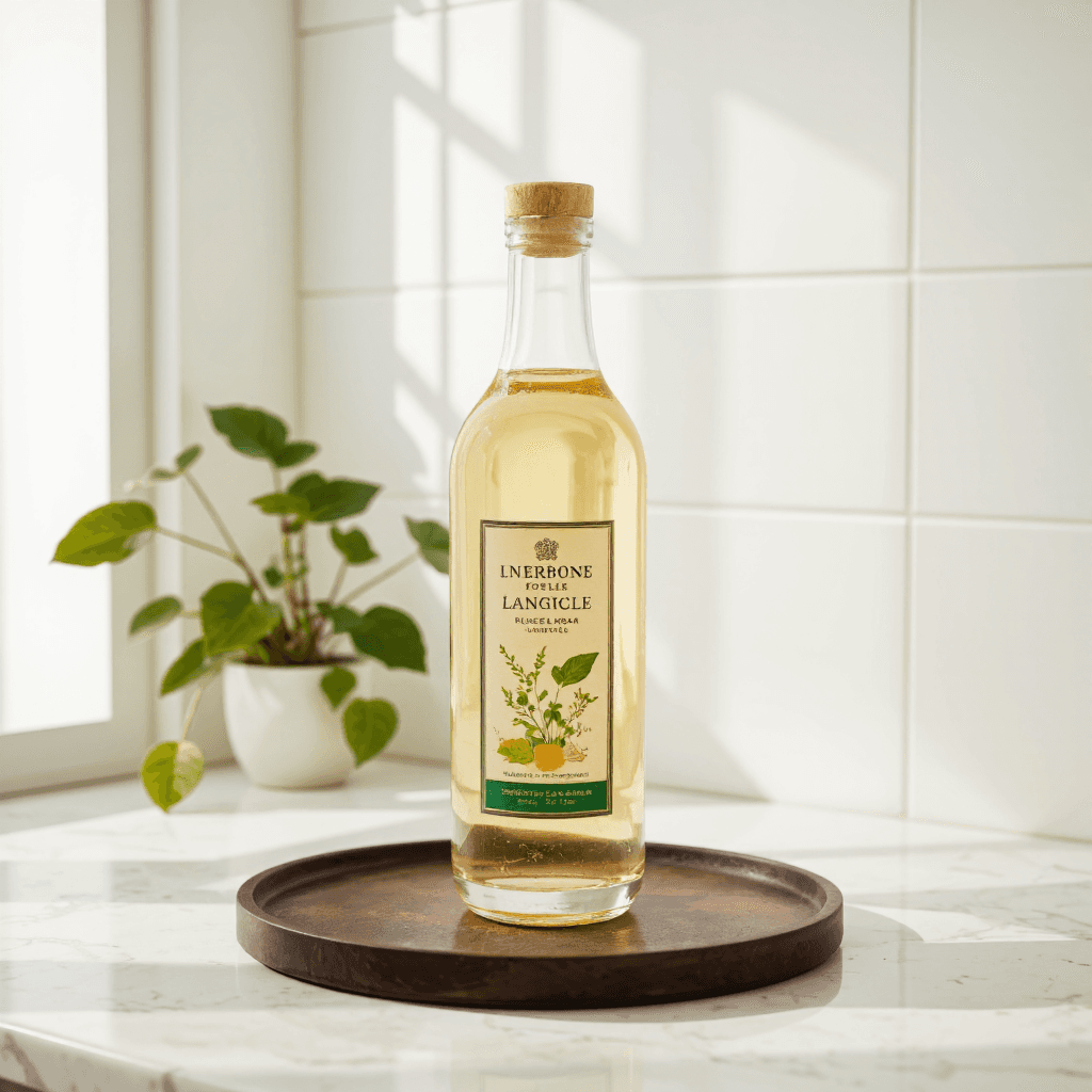 product photography of a bottle of hair and skin care product