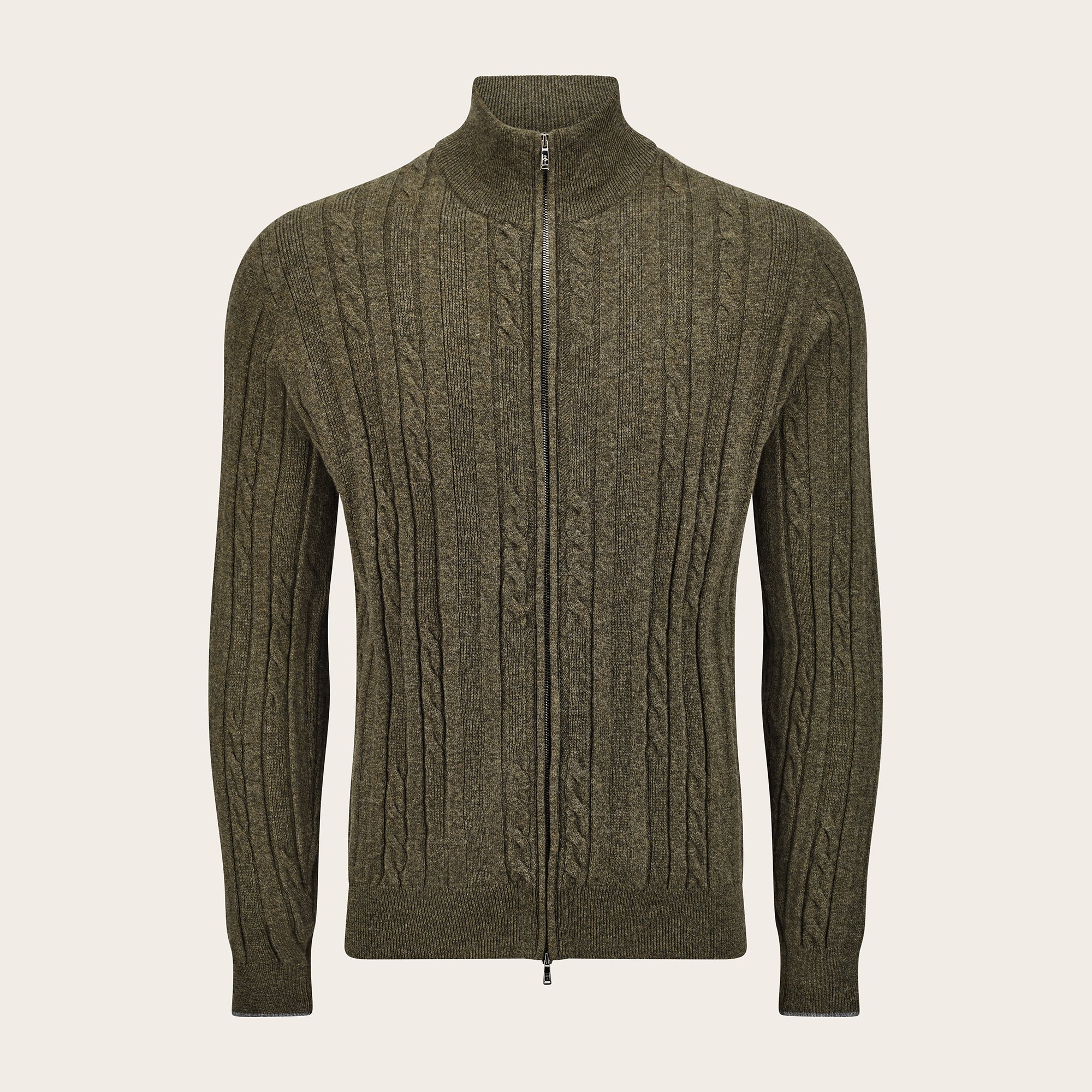 Cashmere Full Zip Cardigan - Mandelli UK