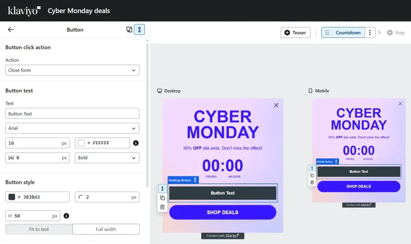 Klaviyo-add-new-button