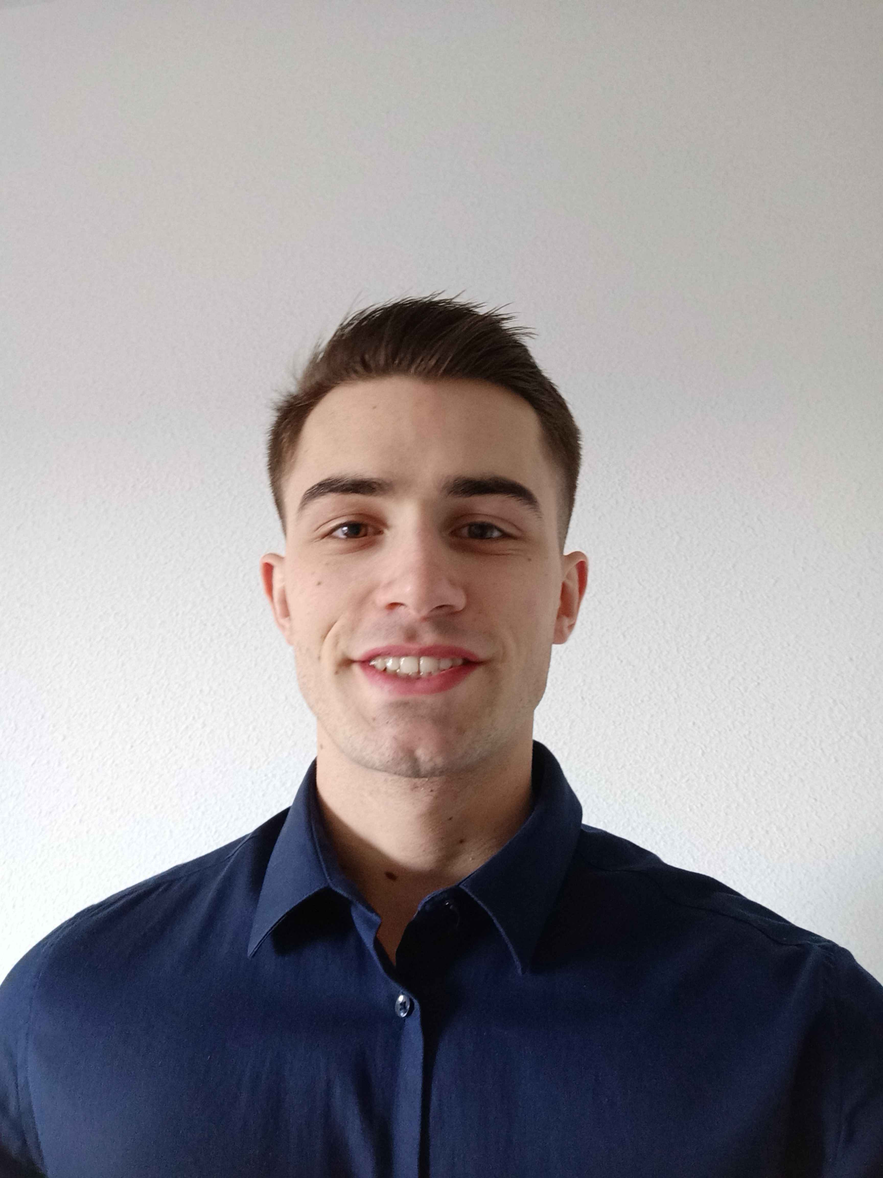 Portrait of portfolio creator – front view