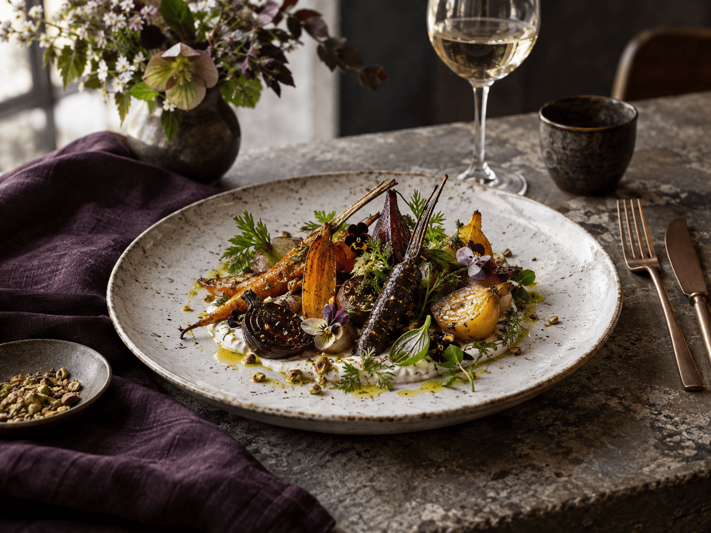 Seasonal plated menu
