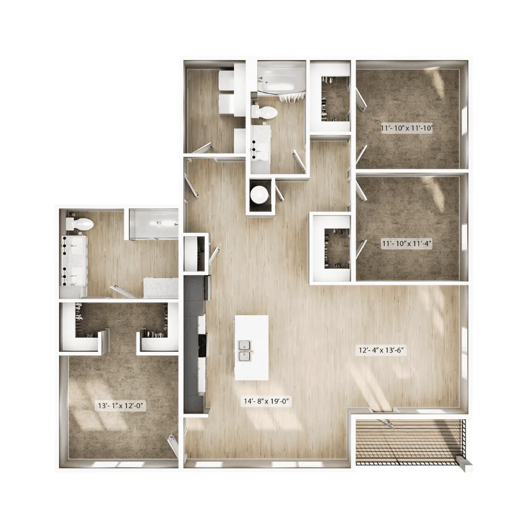 The Origin Floorplan No Furniture