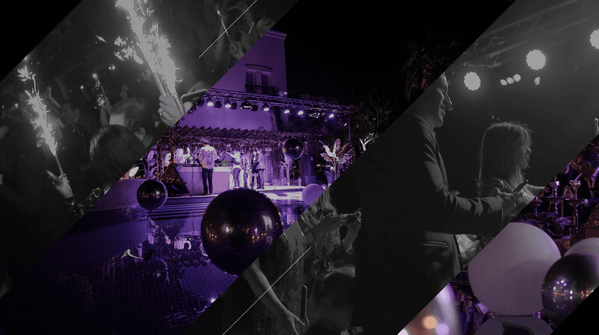 Collage of the NYE's party : New Year Private Event | Relity Group