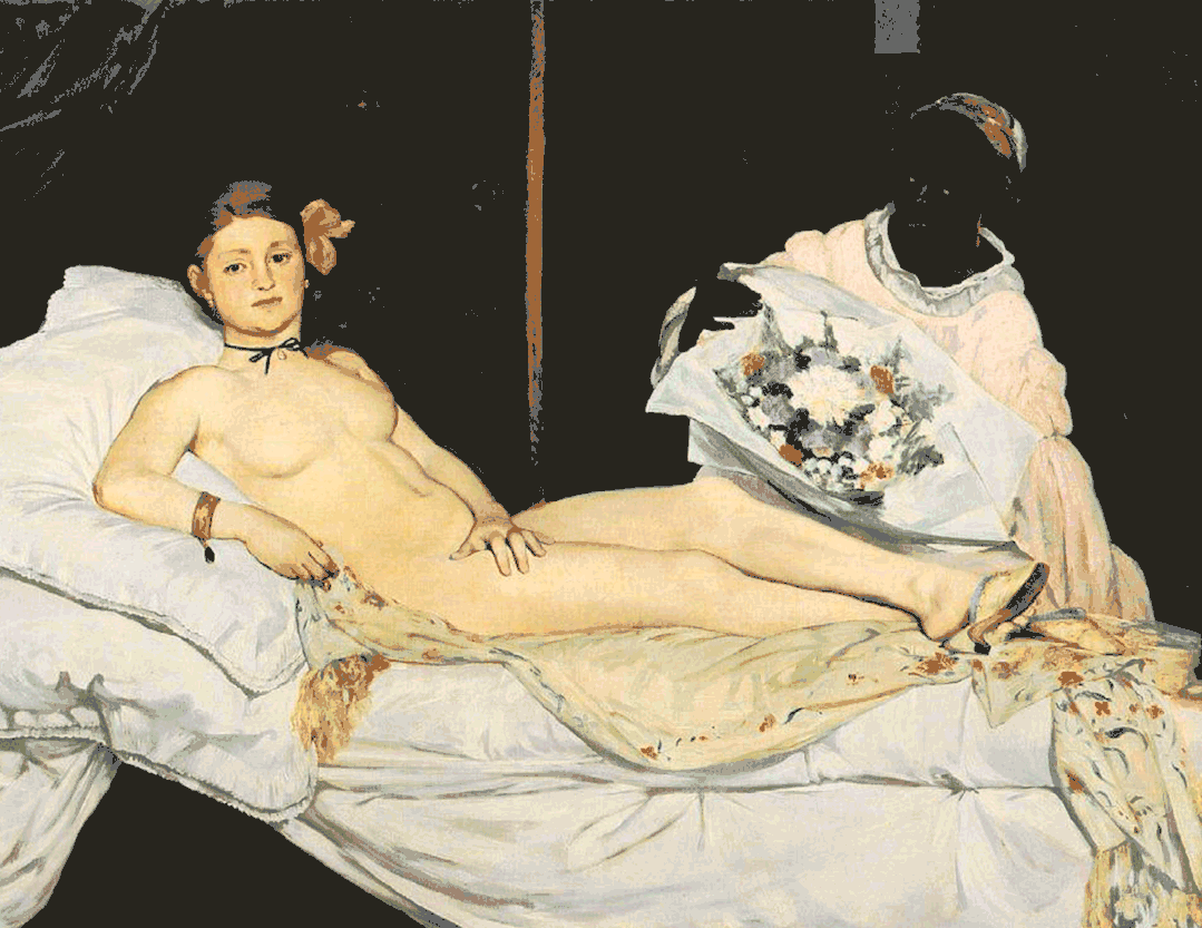 两位女性静态画作