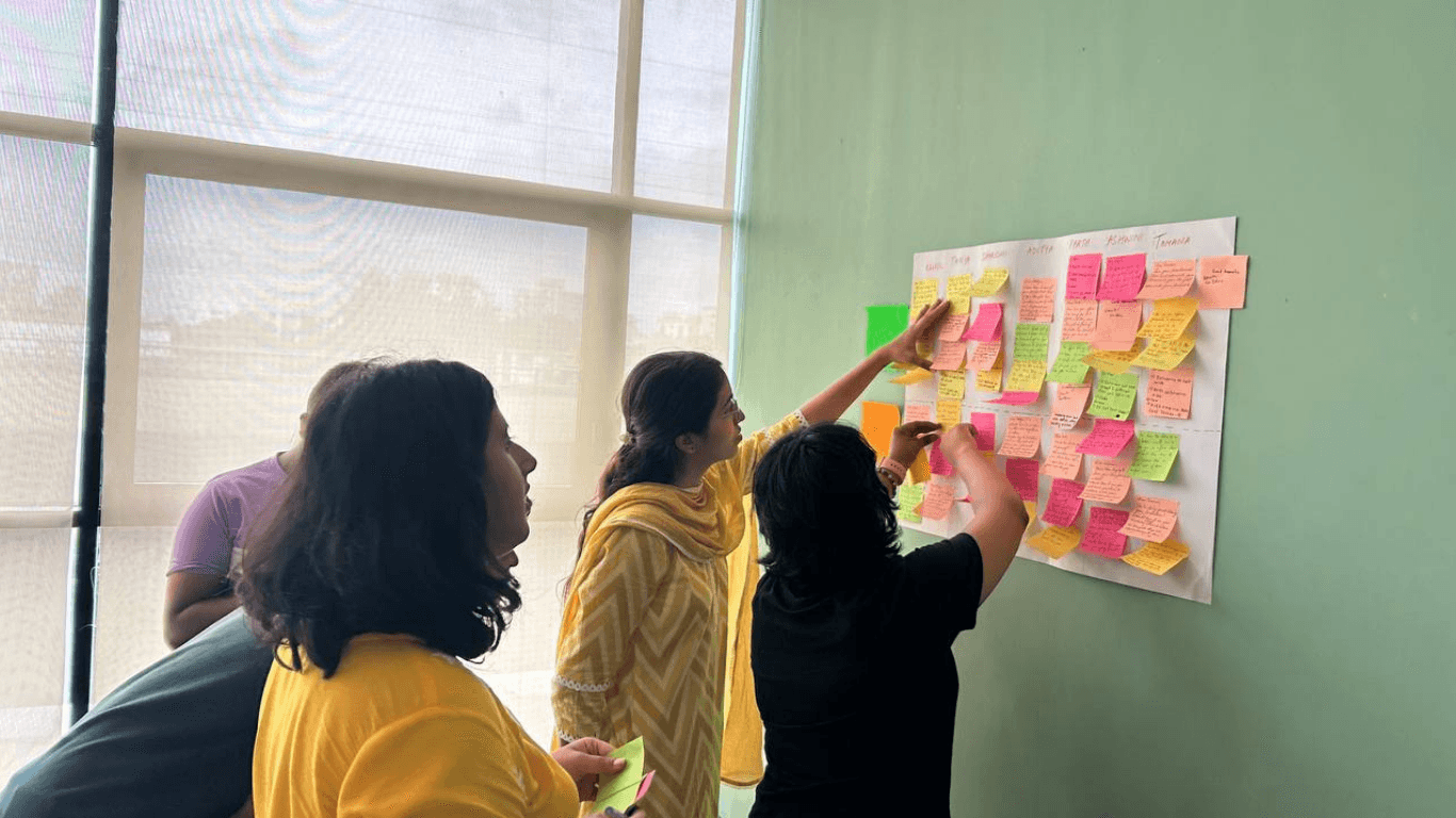 Image of team planning during implementation