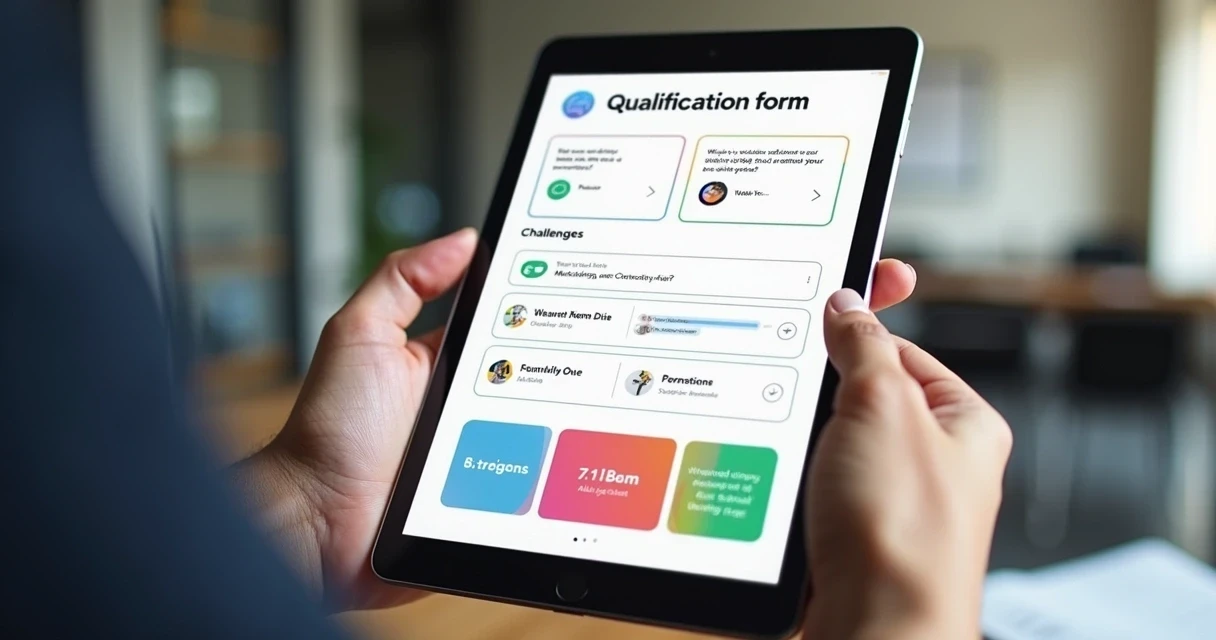 Formulário digital personalizado com perguntas estratégicas