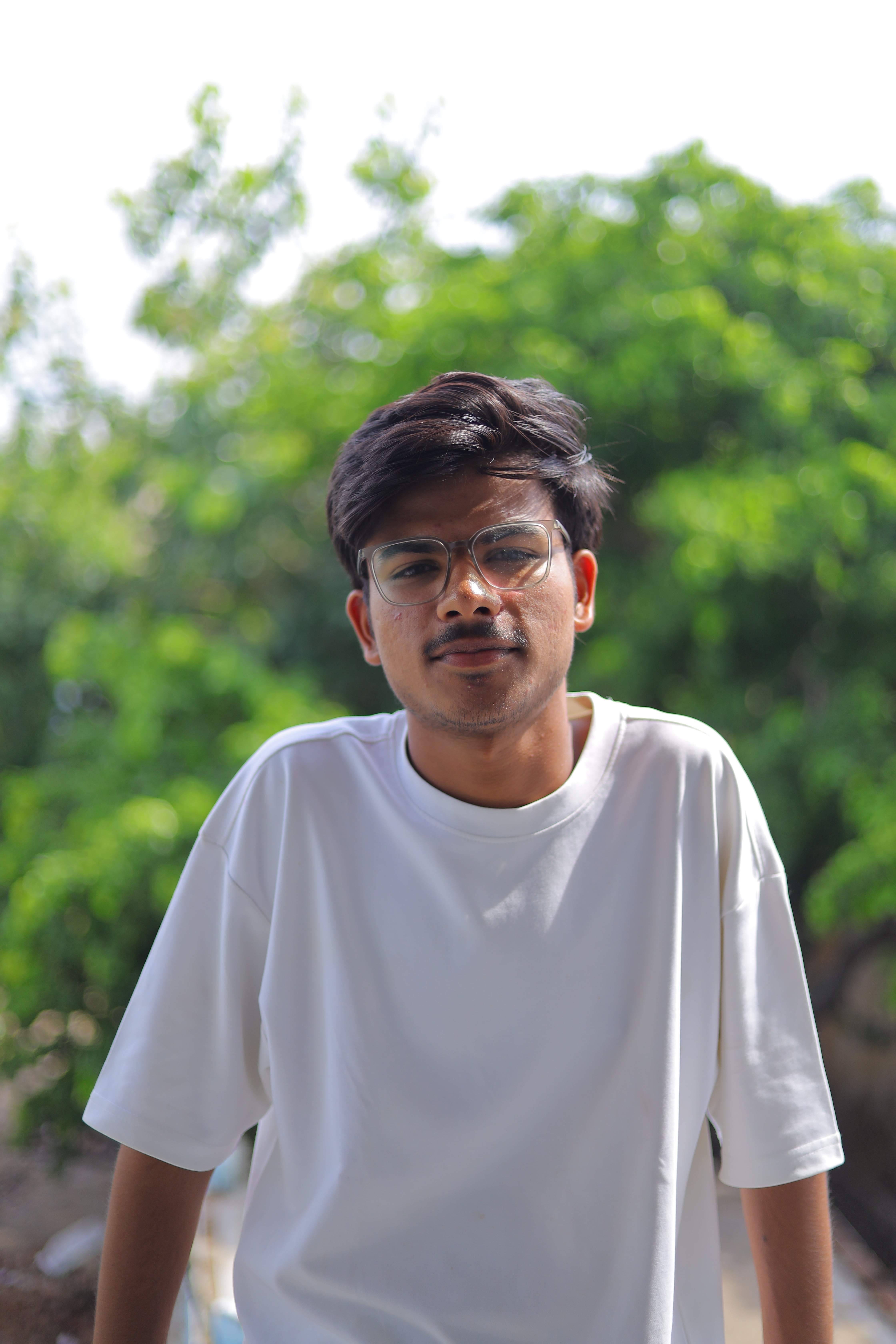 A young girl smiling