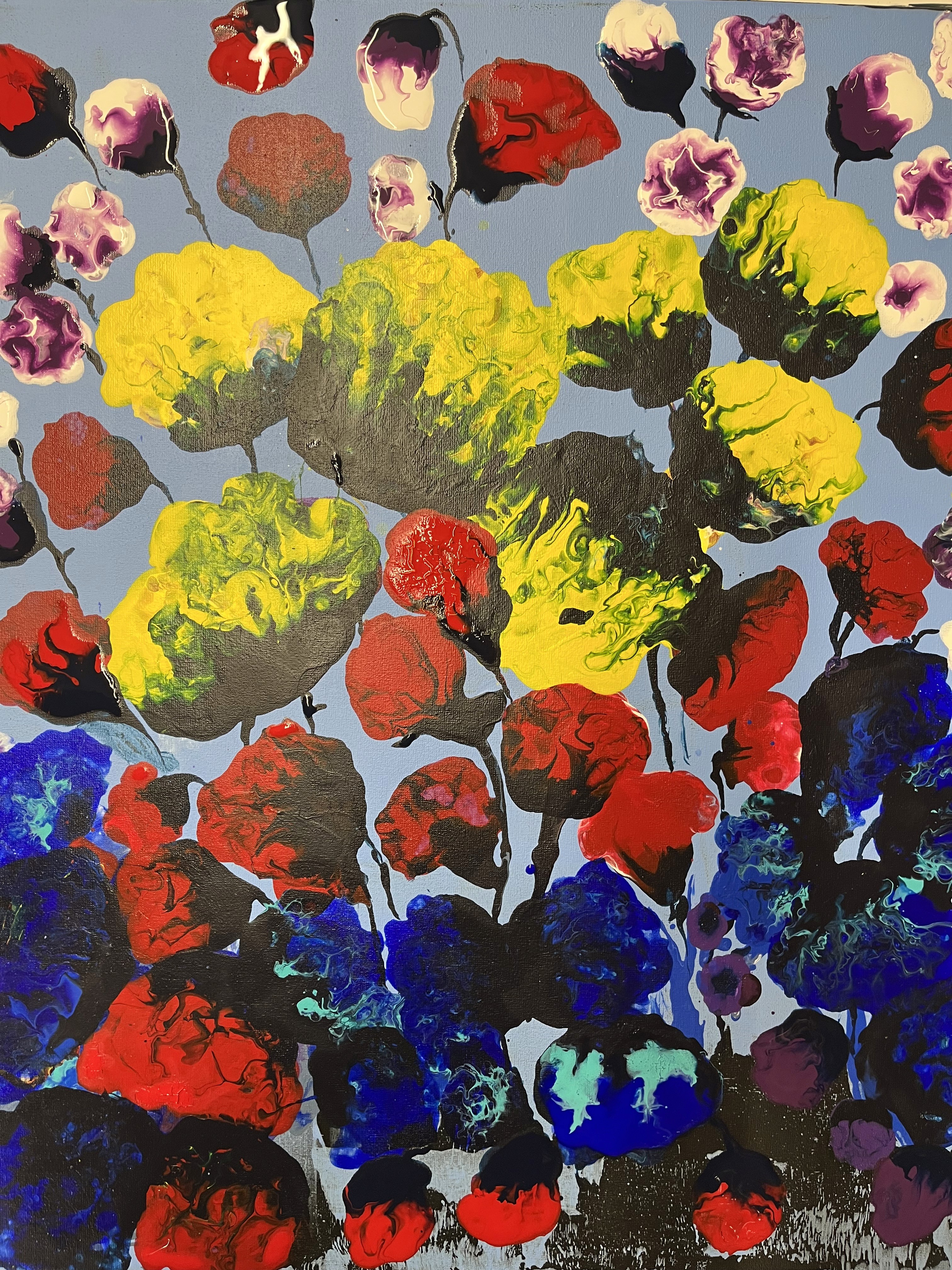 Multicolored abstract painting