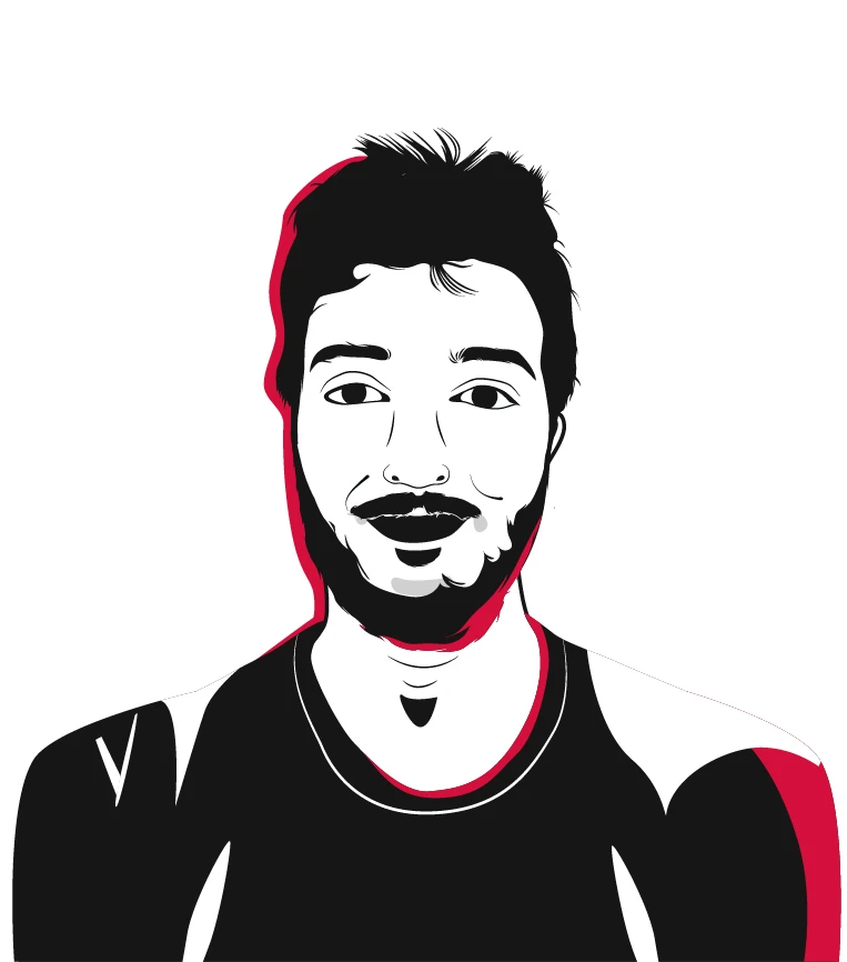 Stylised portrait illustration of a BotBlox team member